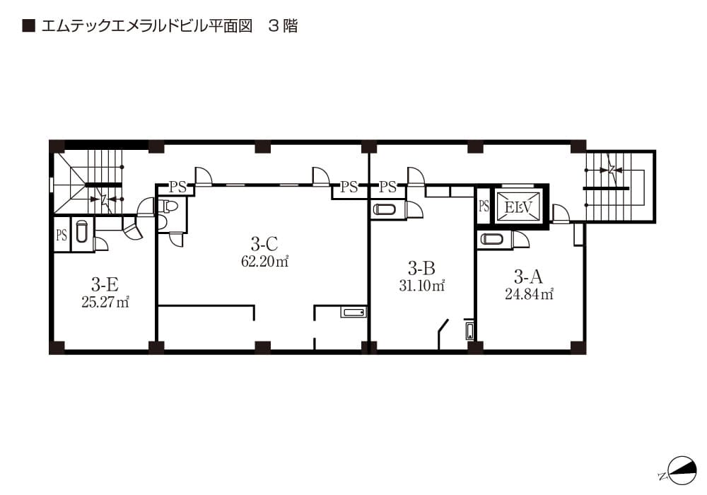 エメラルドビル3階