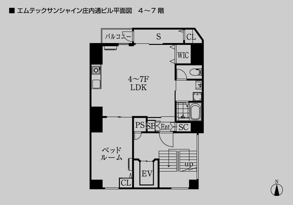 サンシャイン庄内通ビル4～7階